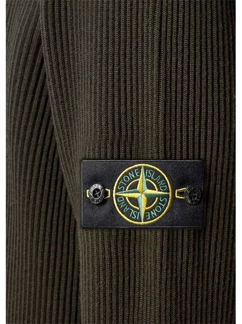 STONE ISLANDVirgin wool cardigan grigio Stone Island | L2S15 5100017 S00C2V0078 COAL GREY